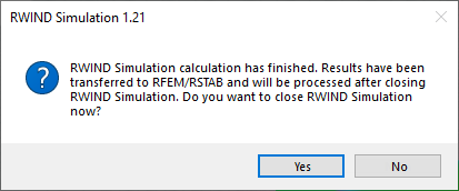Сообщение RWIND после расчета